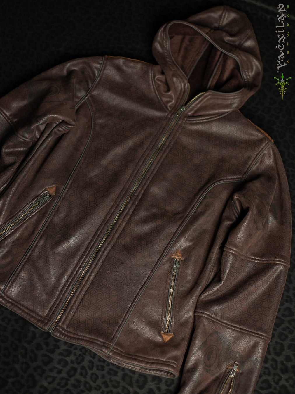 Jacket Men / High Tech Fake Leather - Brown BUFO CORALIA